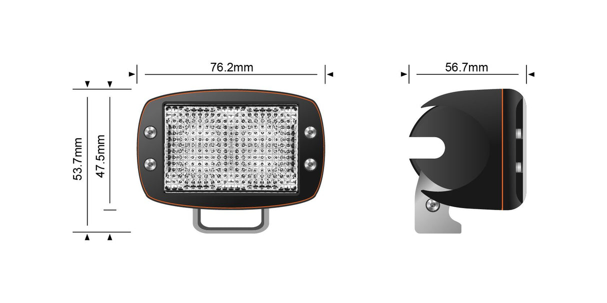 STEDI 10W Mini V2 LED Flood Light Rove Overland