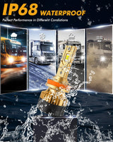 For 2010 Freightliner Cascadia H11 24V LED Headlight Bulbs