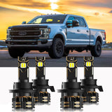 For 2020 Ford F-250 Super Duty  H13 LED Headlight Bulbs Bundle
