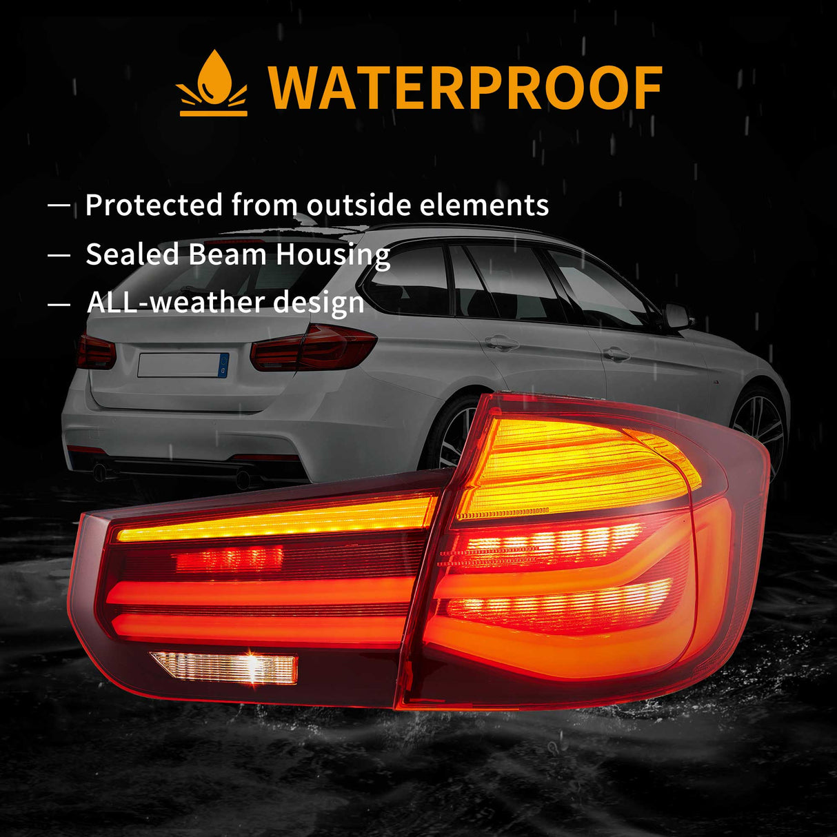 LED Tail Lights Assembly LCl-Style For 2012-2019 BMW 3 Series