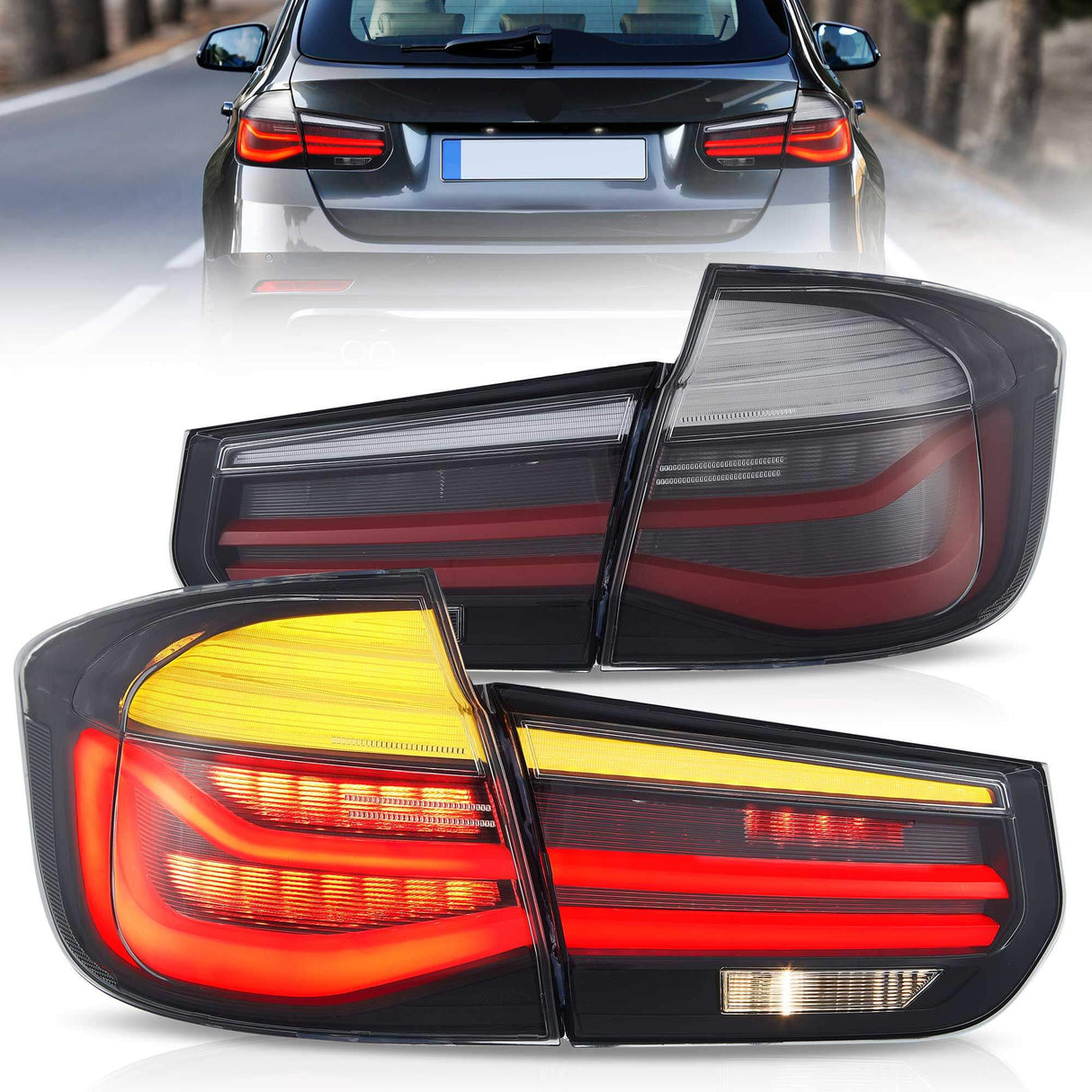 LED Tail Lights Assembly LCl-Style For 2012-2019 BMW 3 Series