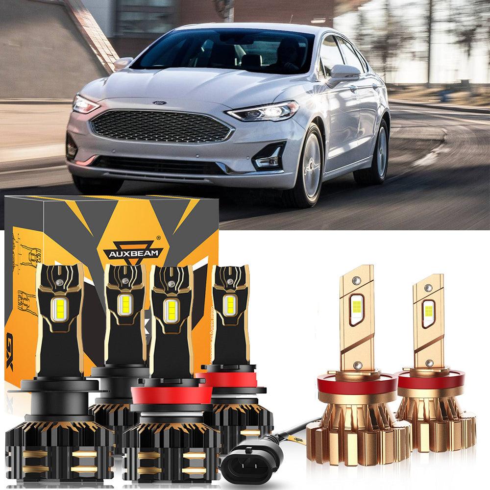 For 2006-2017 Ford Fusion H7 H11 LED Headlight Bulbs Bundle