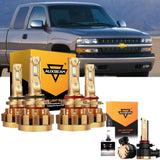 For 2003-2006 Chevrolet Silverado 1500 F-16 Plus Series Built-in Canbus Automotive Grade 14000LM LED Light Bulbs High Low Beam Bundle