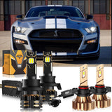 For 2007-2012 Ford Mustang Shelby GT500 H13 LED Headlight Bulbs
