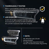 LED Headlight Assembly Matrix Projector Black For 2015-2021 Ford Ranger 3th Gen P375 [Inrternational Types] Facelift