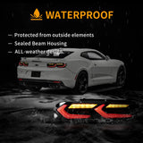 LED Tail Light Assembly With Sequential Indicators Turn For 2019-2024 Chevrolet Camaro