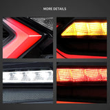 LED Tail Light Assembly With Sequential Indicators Turn For 2019-2024 Chevrolet Camaro