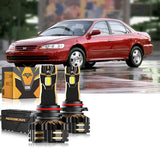 For 2000-2002 Honda Accord 9005 9006 LED Headlight Bulbs Bundle