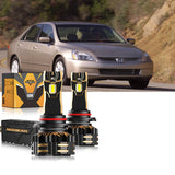 For 2004-2005 Honda Accord 9005 9006 LED Headlight Bulbs Bundle