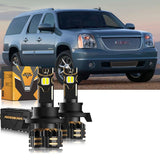 For 2007-2014 GMC Yukon XL 1500 H13 LED Headlight Bulbs Bundle