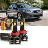 For 2013-2015 Honda Accord 9005 H11 LED Headlight Bulbs Bundle