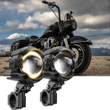 1999 Harley Road King Classic Motorcycle LED Spotlight Light 3+5 Light Modes
