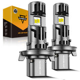 Auxbeam H13/9008 LED Headlight Bulbs - 36,000LM 130W 6500K Cool White - 900% Brighter