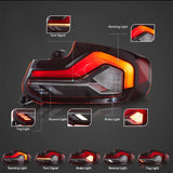 LED Tail Lights Assembly With Start-up Animation Effect For 2014-2021 BMW 2 Series (F22 F23) M2 (F87）