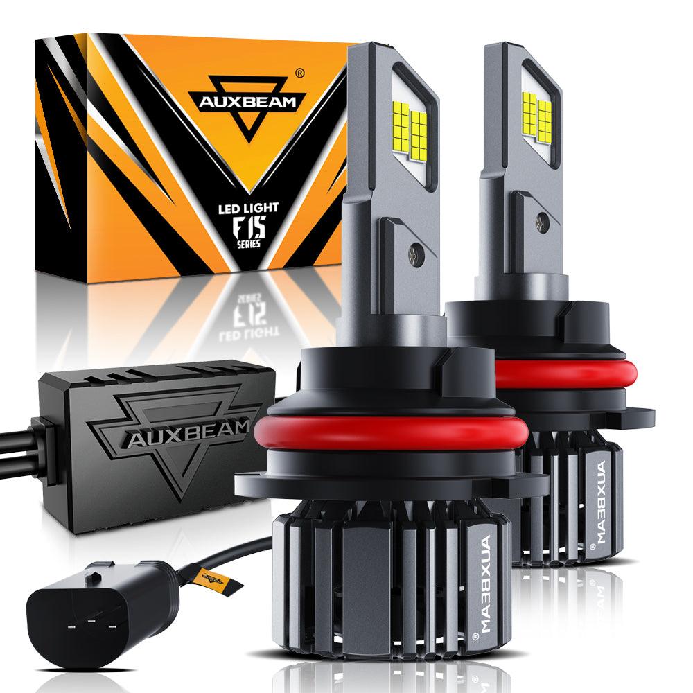 9007/HB5 LED Headlight Bulbs 90W 20000LM F15 Series 20% Smaller Size 6500K Cool White | 2 Bulbs