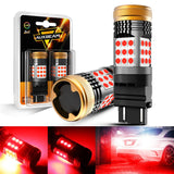 3157 7443 1157 1156 BAU15S White Amber Red LED Turn Signal DRL Brake Tail Reversing Light Bulbs LED Bulbs 56W 600% High Brightness CAN-Bus Error Free B21 Series | 2 Bulbs