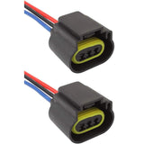 H13 LED Headlight Socket Male & Female Adapter Wiring Harness Connector for Headlight/Fog Light 2pcs/Set