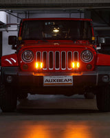 V-ULTRA Series | 5 Inch 172W LED Side Shooter Amber Pod Lights with Amber DRL