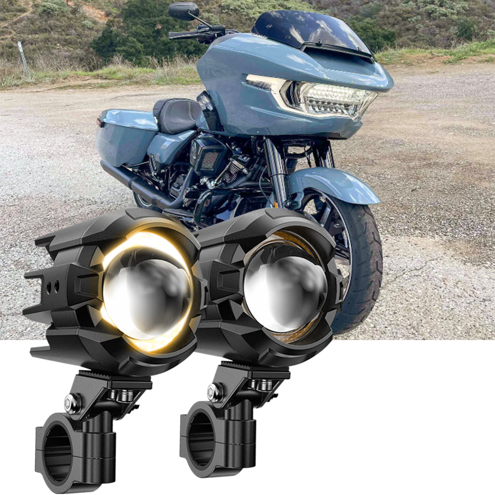 2024 Harley-Davidson Road Glide Motorcycle LED Spotlight Light 3+5 Light Modes