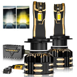 High Power & Brightness GX Bi-Color Series 25000LM 110W LED Headlight Bulbs Dual Color Switchback