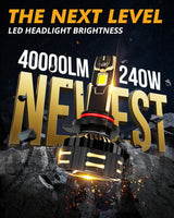 🆕9012/HIR2 LED Headlight Bulbs 240W 40000LM GX-ULTRA Series 6500K Cool White | 2 Bulbs