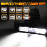 AR-800 RGB Switch Panel with APP+12 Inch 5D-PRO LED Light Bar, Toggle/ Momentary/ Pulsed Mode Supported