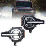LED Headlight Assembly For 2020-2024 Ford Bronco