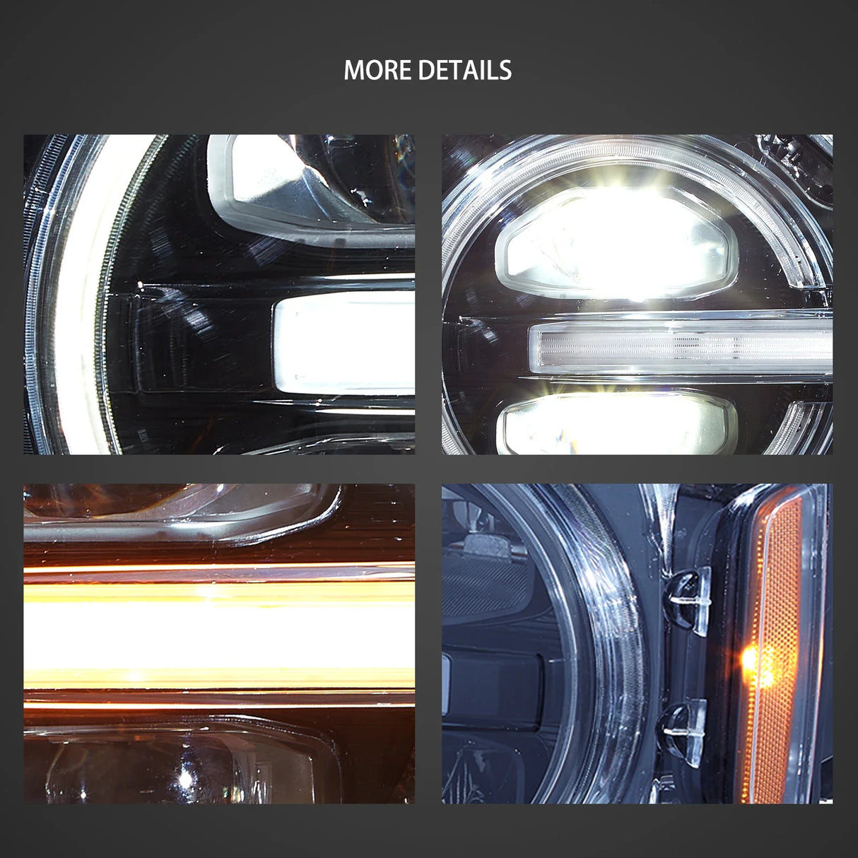 LED Headlight Assembly For 2020-2024 Ford Bronco