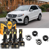 For 2017-2019 Mercedes Benz GLE400 H7 LED Headlight Bulbs Bundle