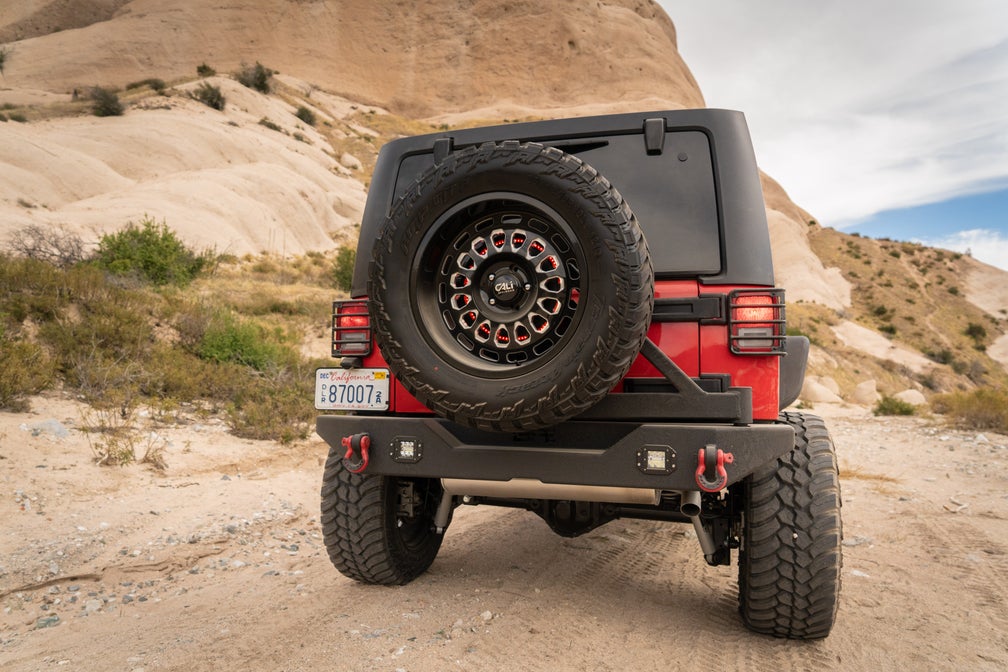 2007-2018 JEEP WRANGLER JK TIRE CARRIER SINGLE ACTION (FITS JK-2965/JK-2966 BUMPER)