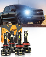 For 2021 Ford F-150 9005 H11 LED Headlight Bulbs Bundle
