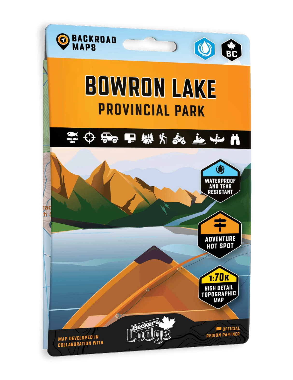 Bowron Lake Provincial Park BC - Destination Map