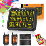AC Series 8/12 Gang RGB Switch Panel with APP&Remote Control, Toggle/ Momentary/ Pulsed Mode Supported