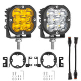 3" LED Pods Mounting Brackets Flush Mount Brackets Compatible with Toyota Tacoma Tundra 4Runner