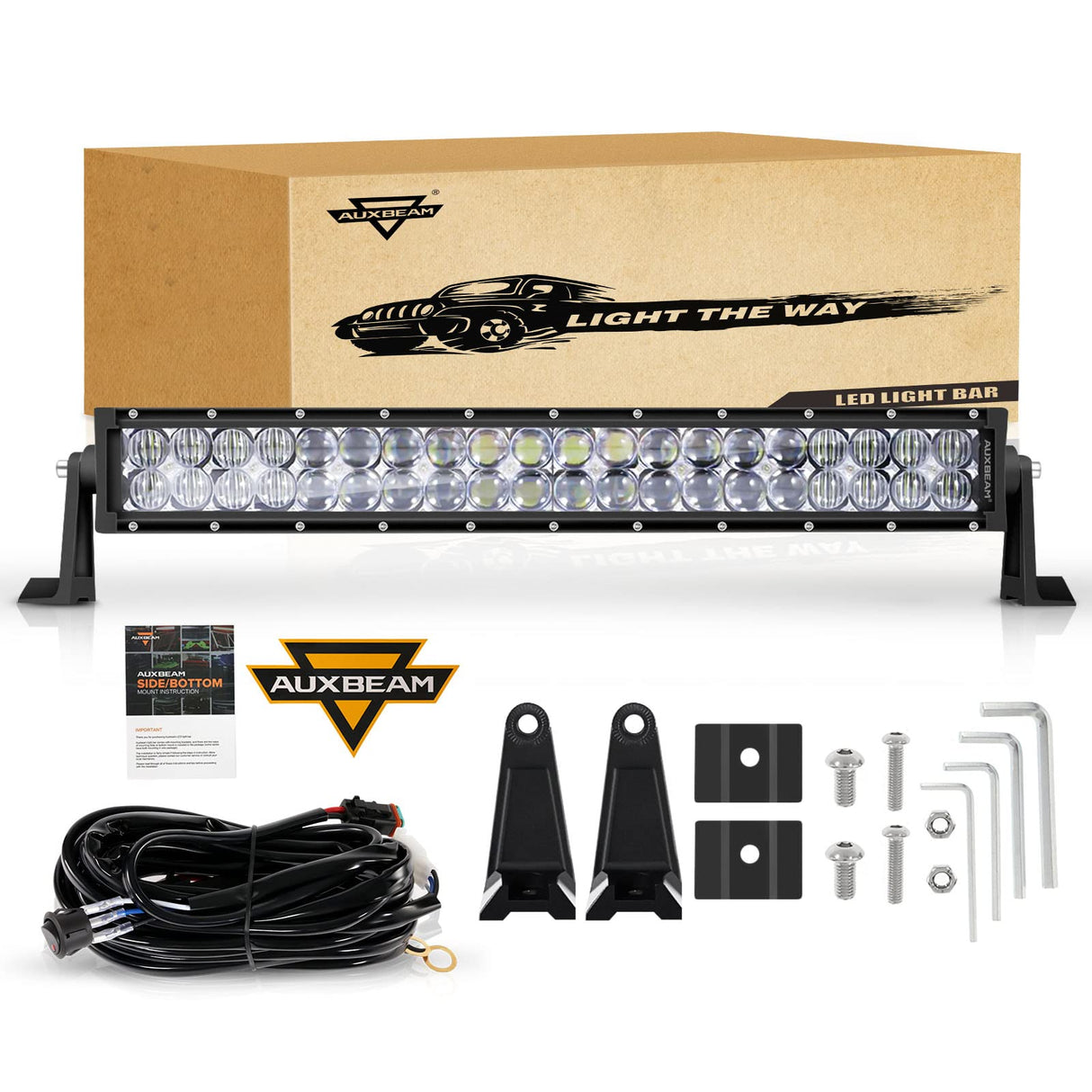 5D Series 22 Inch Combo Beam Dual Row Curved Off Road LED Light Bar