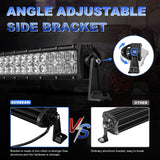 5D Series 22 Inch Combo Beam Dual Row Curved Off Road LED Light Bar