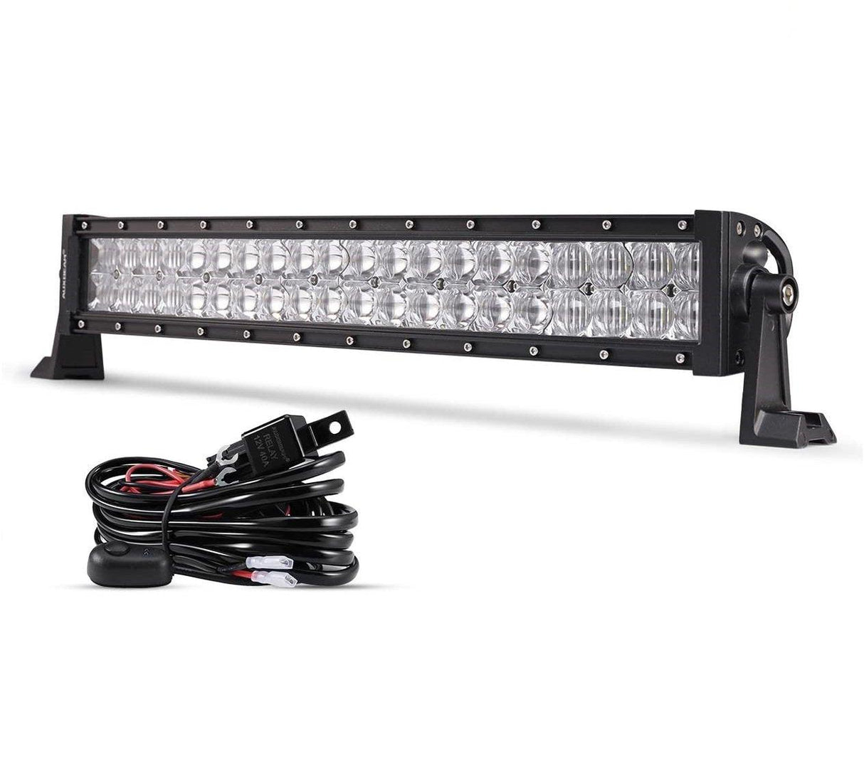22 Inch-52 Inch 5D Series Straight/Curved Combo Beam Double Row LED Light Bar for Chevy Tahoe