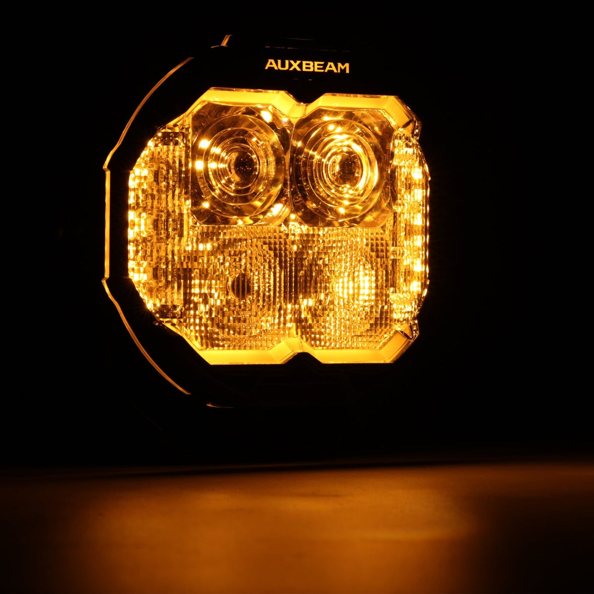 Auxbeam MASTER-T Series 5" Combo Beam Off-Road Lights Amber Backlight