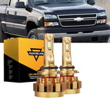 For 2001-2002 Chevrolet Silverado 2500 HD F-16 Plus Series Built-in Canbus Automotive Grade 14000LM LED Light Bulbs High Low Beam Bundle