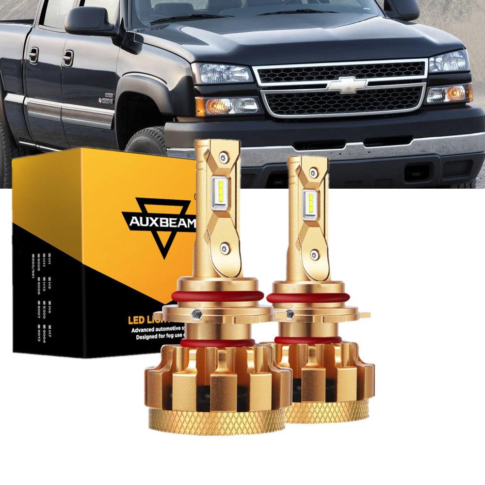 For 2001-2002 Chevrolet Silverado 2500 HD F-16 Plus Series Built-in Canbus Automotive Grade 14000LM LED Light Bulbs High Low Beam Bundle