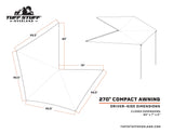 Tuff Stuff® Overland Awning, 270 Degree, Compact Tuff Stuff Overland