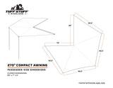 Tuff Stuff® Overland Awning, 270 Degree, Compact Tuff Stuff Overland