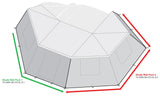 270º Awning Shade Wall Kit – Tuff Stuff Compact Driver Side (Door + Window, Olive) Tuff Stuff Overland