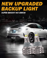 🔥912 921 T15 W16W LED Reverse Back-up Light Bulbs 44W 6000LM CAN-Bus Error Free 6500K White B2 Series | 2 Bulbs