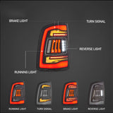 Upgrade LED Tail Lights Assembly With Amber Turn Signal For 2009-2018 Dodge Ram