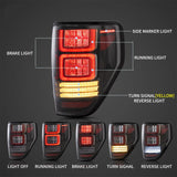 LED Tail Lights Assembly With Sequential Turn Signal For 2009-2014 Ford F150 12th Gen (P415)