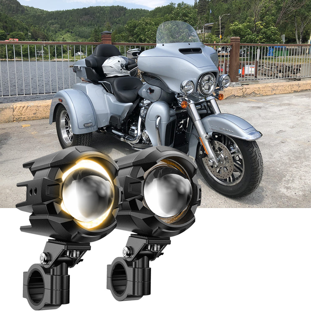 2023 Harley-Davidson Tri-Glide Motorcycle LED Spotlight Light 3+5 Light Modes