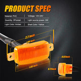 (3pcs/set)  LED Front Grille Lights Raptor Style Amber Light Fit for Dodge Ram 1500 2500 3500 (Amber shell/ Smoked shell）