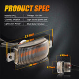 (3pcs/set)  LED Front Grille Lights Raptor Style Amber Light Fit for Dodge Ram 1500 2500 3500 (Amber shell/ Smoked shell）