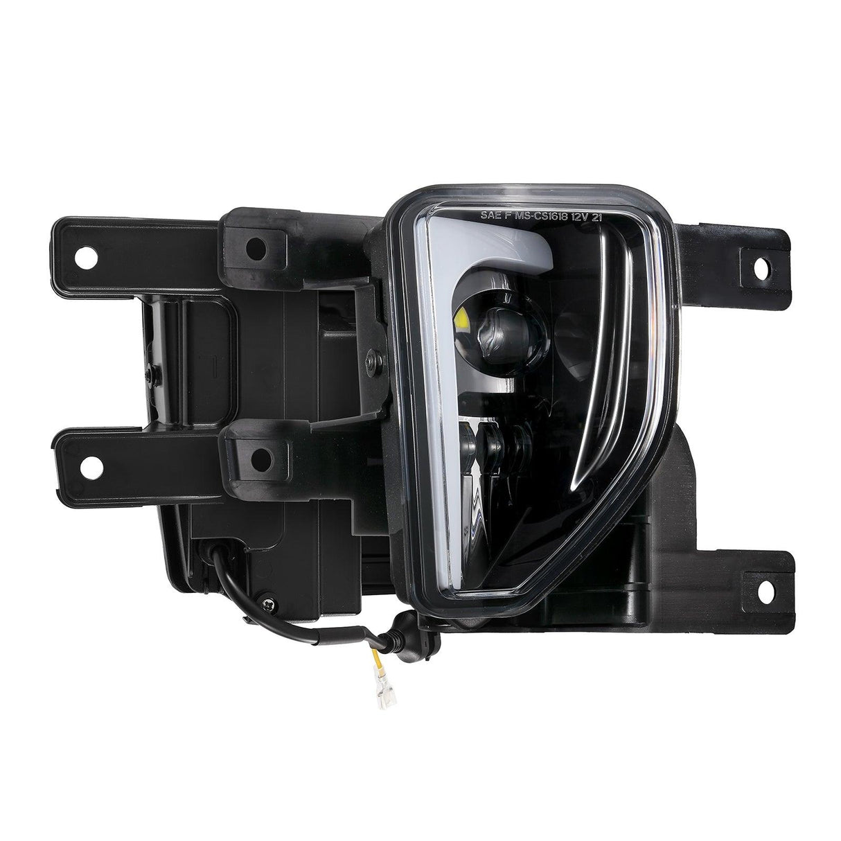 (2pcs/set) 45W DOT Approved LED Fog Lights with DRL for 2016-2018 Chevy Silverado 1500 (Black)